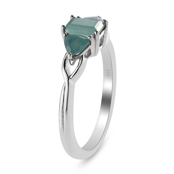 Grandidierit-Ring, 925 Silber platiniert  ca. 1,10 ct image number 5