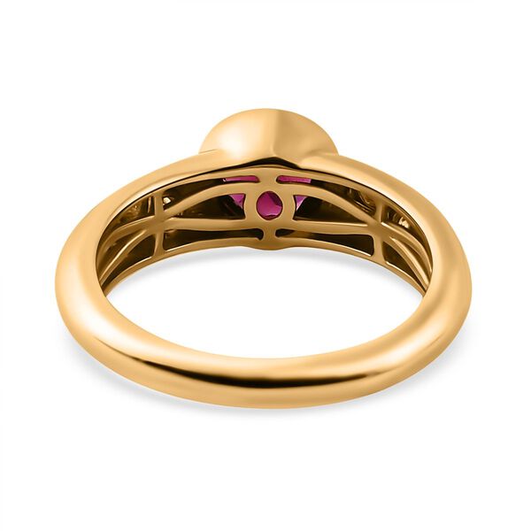 Rhodolith Granat und Zirkon Ring - 1,05 ct. image number 6