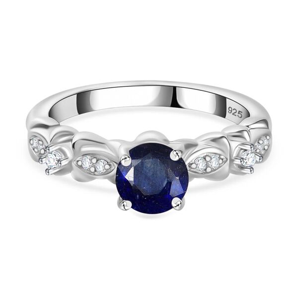 Masoala Saphir und Zirkon Ring - 1,46 ct.