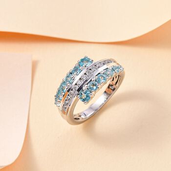 AA Lagunen Apatit und Zirkon Ring - 1,61 ct.