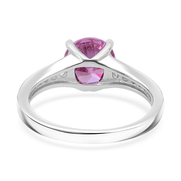 LUSTRO STELLA - Rosa Zirkonia, Wei&szlig;er Zirkonia Ring 925 Silber rhodiniert (Gr&ouml;&szlig;e 21.00) image number 5