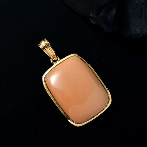 Oregon Karamell Opal Anhänger Messing ca. 12,28 ct. image number 1