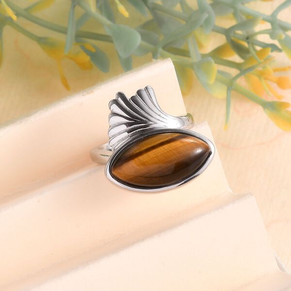 Tigerauge Ring - 6,90 ct. image number 2