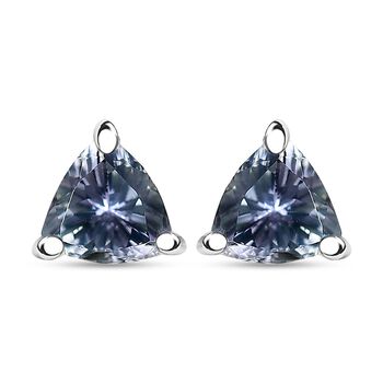 D'Joy Pfau Tansanit im Trillantschliff Ohrringe - 1,14 ct.