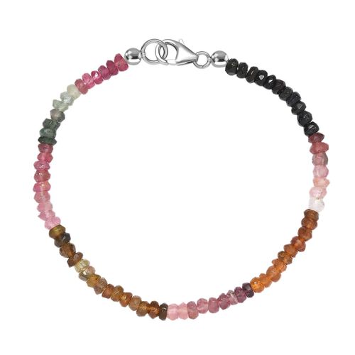 Natürliches Mehrfach-Turmalin-Armband, 19 cm - 24 ct. image number 0