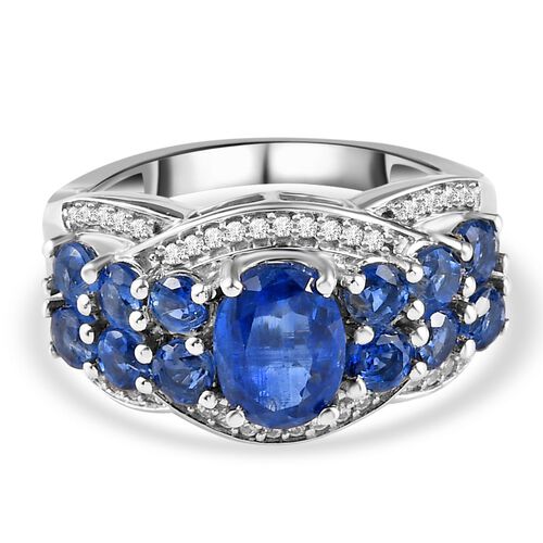 Kaschmir Kyanit und Zirkon-Ring - 3,62 ct. image number 0