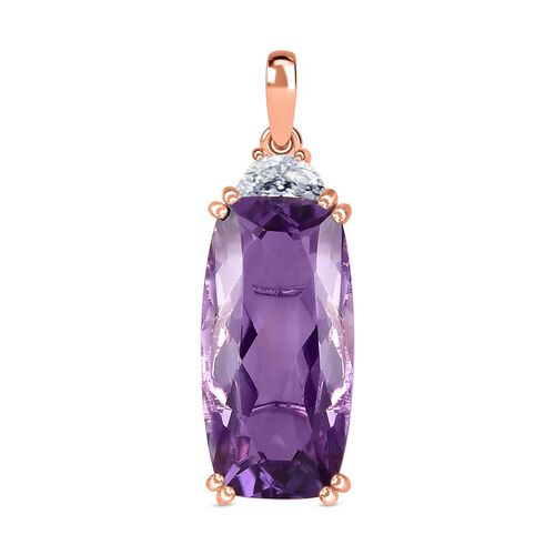 AA Rose De France Amethyst und Topas Anhänger - 12 ct. image number 0
