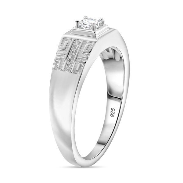 RADIANTA GRA zertifiziert Moissanit (D-VVS) Ring 925 Silber rhodiniert (Größe 18.00) ca. 0.24 ct image number 5