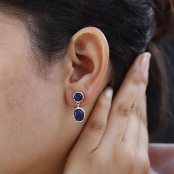 AAA Labradorit Ohrringe 925 Silber rhodiniert ca. 6.38 ct