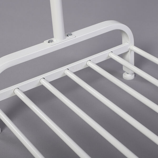 Kleiderständer, Größe: 115,5x40x145 cm, Weiß  image number 5