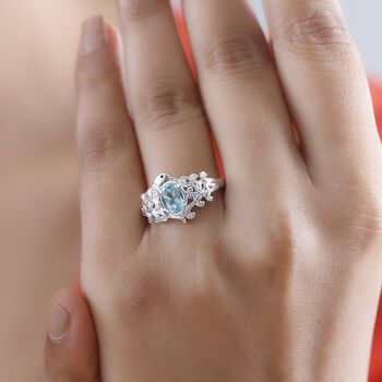 AA Lagunen Apatit Ring - 0,81 ct.