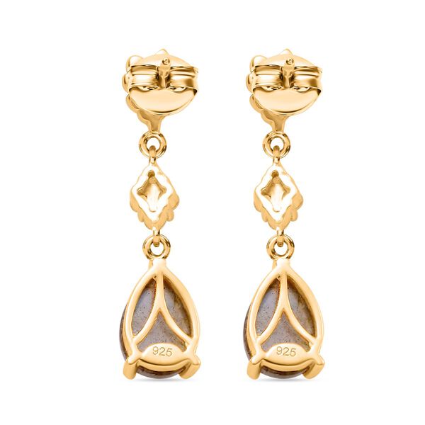 Labradorit und Zirkon Ohrringe - 5,37 ct. image number 5