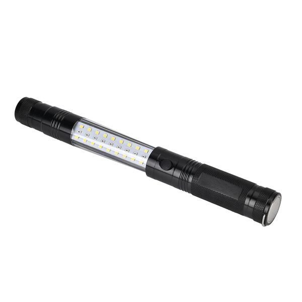 Multifunktionale LED-Taschenlampe mit Magnetkopf, 4 Lichtmodi, flexibler Schaft und Haken, Schwarz image number 9