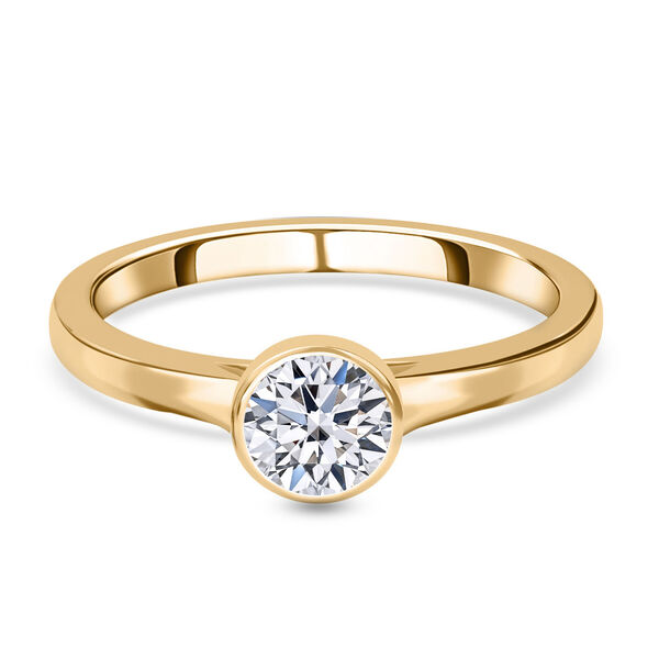 LUXURIANT IGI zertifizierter SI GH Labor-Diamant-Ring in 585 Gelbgold - 1 ct.
