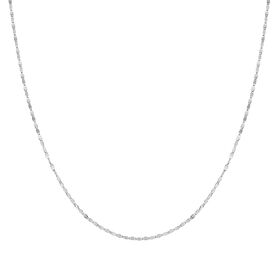 Premium flache Spiegelkette in 950 Platin, 56cm