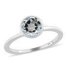 Weißer Topas Solitär Ring 925 Silber (Größe 16.00) ca. 1,00 ct image number 3