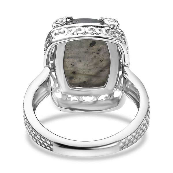 D'Joy AAA Labradorit Ring 925 Silber rhodiniert (Gr&ouml;&szlig;e 18.00) ca. 7,38 ct image number 6