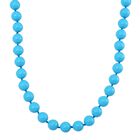 Sleeping Beauty Türkis farbe Muschelperle Halskette ca. 50 cm 316L Edelstahl 380.00 ct