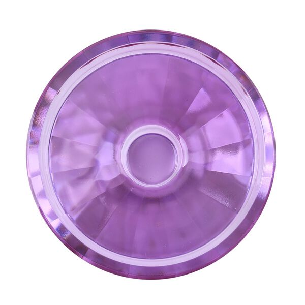 Kerzenhalter aus Glas, Rosa und lila image number 4