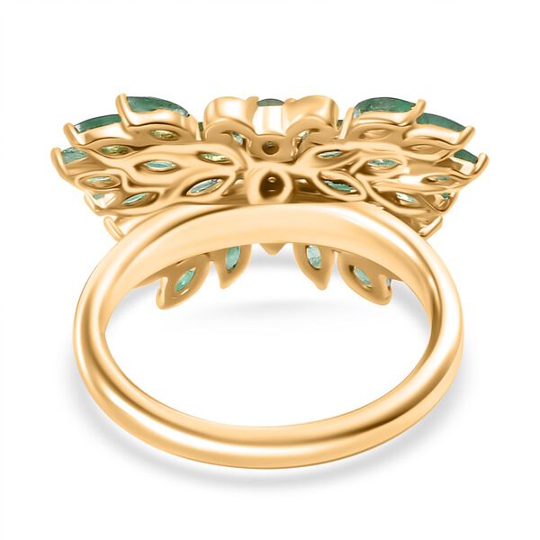 Kagem sambischer Smaragd und Zirkon Ring - 1,94 ct. image number 6