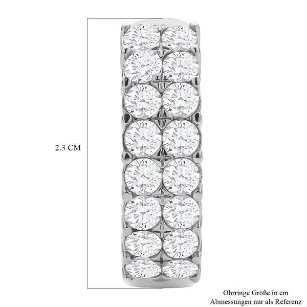 Wei&szlig;e Kristall-Ohrringe - 10 ct. image number 5