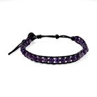 Afrikanischer Amethyst Armband ca. Flexibles cm ca. 35,00 ct.
