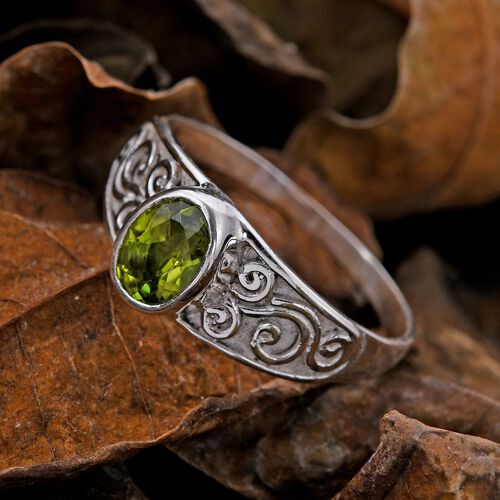 Royal Bali Kollektion - Peridot Ring, 925 Silber (Größe 16.00) ca. 1,37 ct image number 1