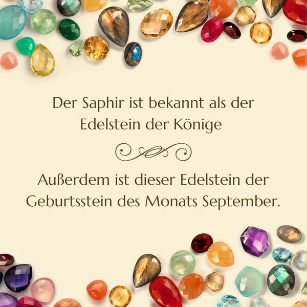 Bouquet mehrfarbige Saphir-Halskette image number 7