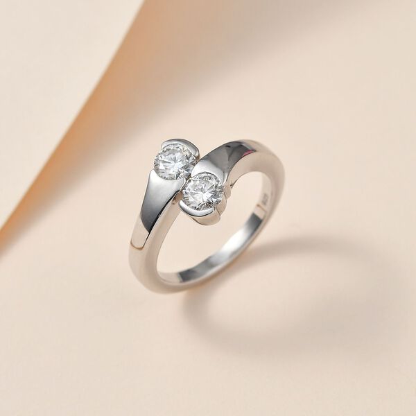 Moissanit Ring - 0,88 ct. image number 8