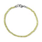 Peridot Armband, ca. 19 cm, 925 Silber rhodiniert ca. 10.50 ct