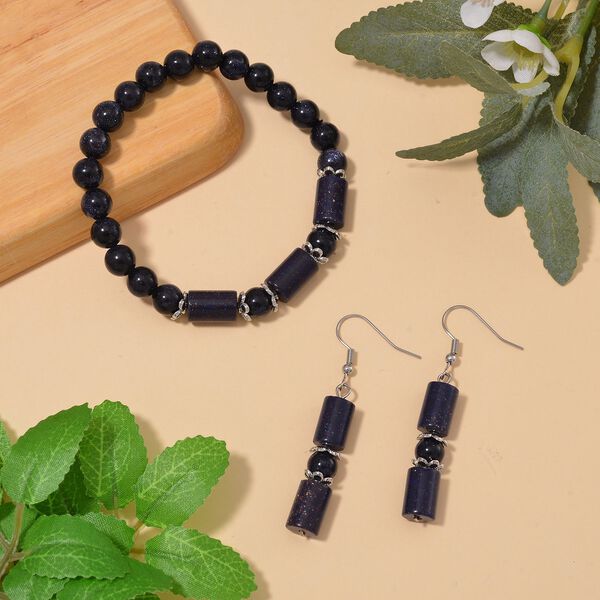 Blaues Sandstein-Schmuckset - 136 ct. image number 2