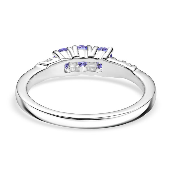 EVER TRUE 2er Set Tansanit Anh&auml;nger mit Kette und Ring, Edelstahl, ca. 50 cm (Gr&ouml;&szlig;e 17.00) ca. 1.12 ct image number 6
