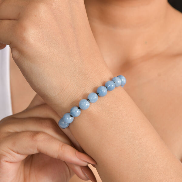 EverTrue Milchiges Aquamarin und schwarzes Spinell 19+5cm Armband - 63 ct. image number 2