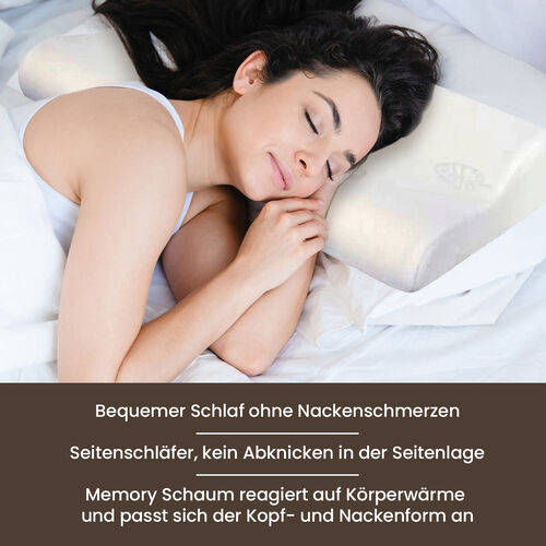 White Casablanca - Memory Foam Nackenstützkissen image number 1