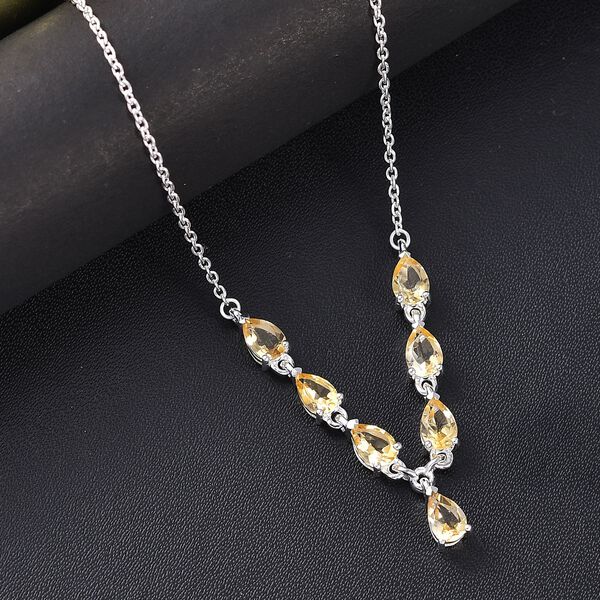 Citrin 45cm Halskette - 2,86 ct. image number 1