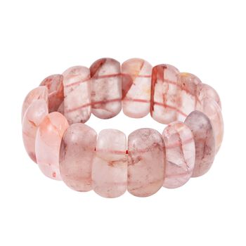 Rosa Quarz Armband, 18 cm, ca. 393.50 ct