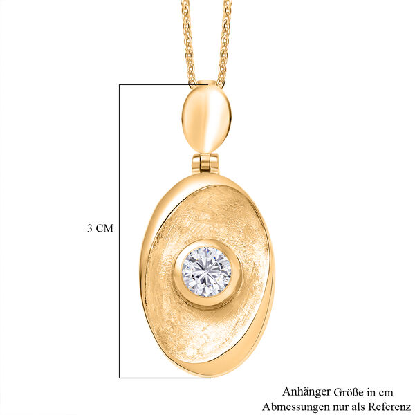 Moissanit Anh&auml;nger mit 50cm Kette - 0,43 ct. image number 7