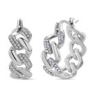 Weißer Kristall Ohrringe Nickelfreies Messing Standard