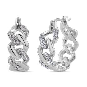 Weißer Kristall Ohrringe Nickelfreies Messing Standard