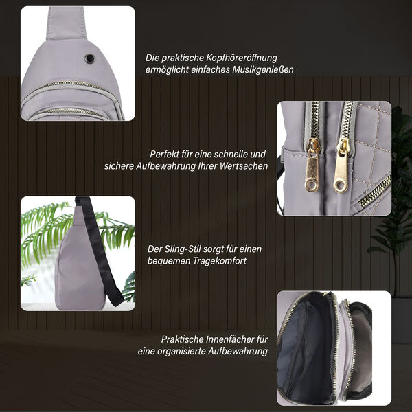 Brusttasche, RFID Schutz, schwarz image number 4