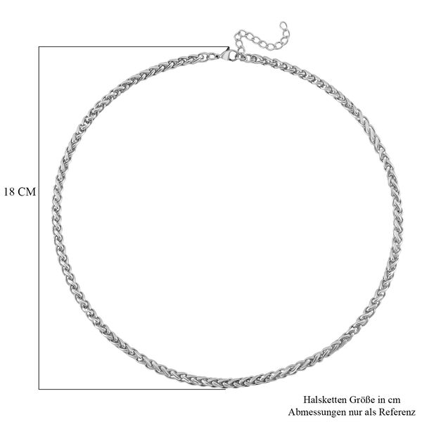 Byzantinische 50+5cm Halskette in Silberton image number 6