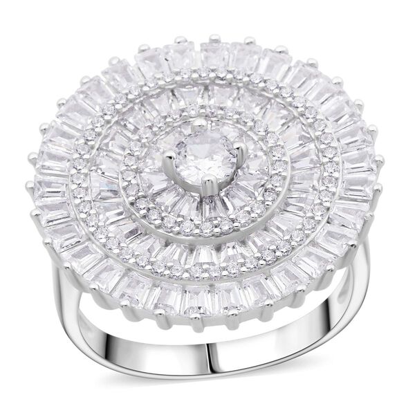 LUSTRO STELLA - Weißer Zirkonia Ring 925 Silber rhodiniert (Größe 20.00) 0.05 ct image number 0