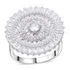 Lustro Stella Weißer Zirkonia Ring 925 Silber rhodiniert (Größe 20.00)