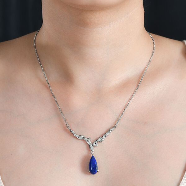 Lapislazuli Halskette, 45 cm - 6 ct. image number 3