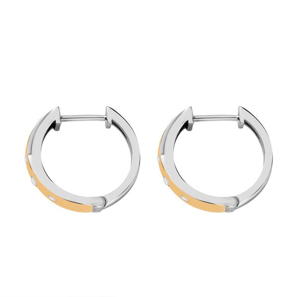 Moissanit Ohrringe, ca. 0,20 ct. image number 4