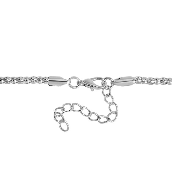 Wei&szlig;er Kristall Halskette ca. 70 cm image number 5