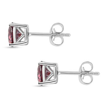 D'Joy rote Moissanit Ohrringe - 1,88 ct.