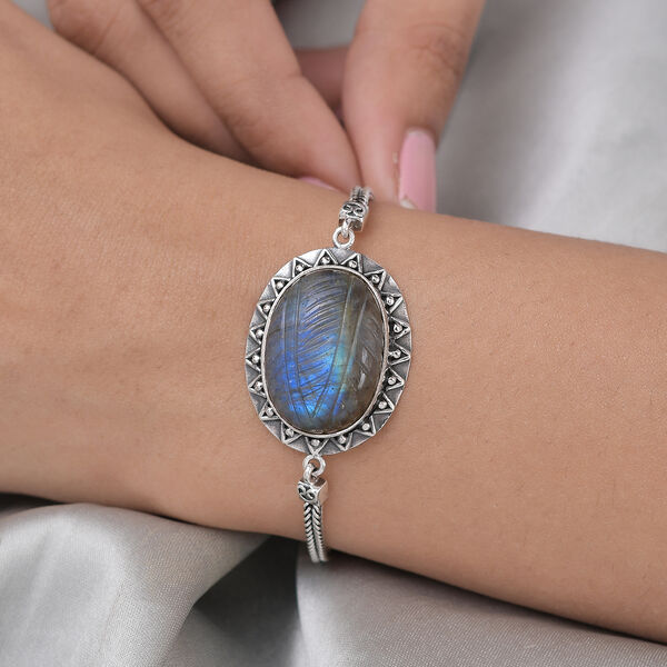 Labradorit 19cm Armband - 17,96 ct. image number 3