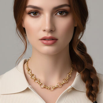 Gelb Halskette ca. 50 cm + 5 cm Extender, ca. 28,50g