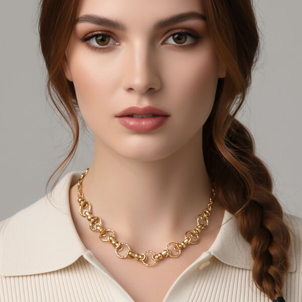 Gelb Halskette ca. 50 cm + 5 cm Extender, ca. 28,50g image number 2